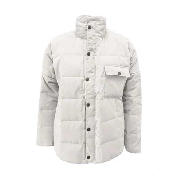 Women's white Quilted Jacket - XL - Picture 2 of 4